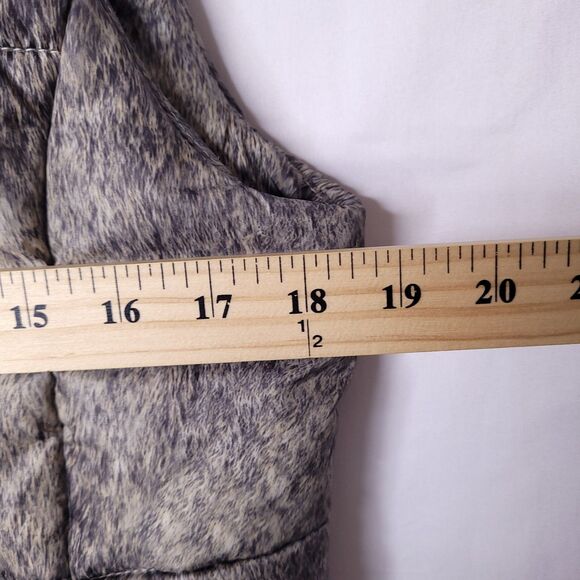 Michael Kors Puffer Vest Small Green Animal Print Zip Up - Picture 7 of 10